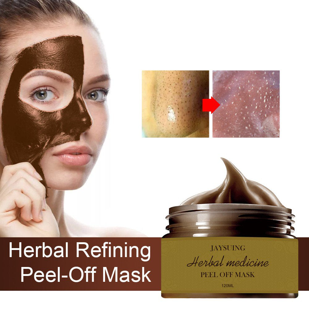 Herbal Refining Peel-Off Mask Facial Cleansing Blackhead Remover Mask Skin Care Kits Face Care Set for Dry Skin Korean Facial Products for Women Self Care Gift Set under 15 Facial Skin Care Products