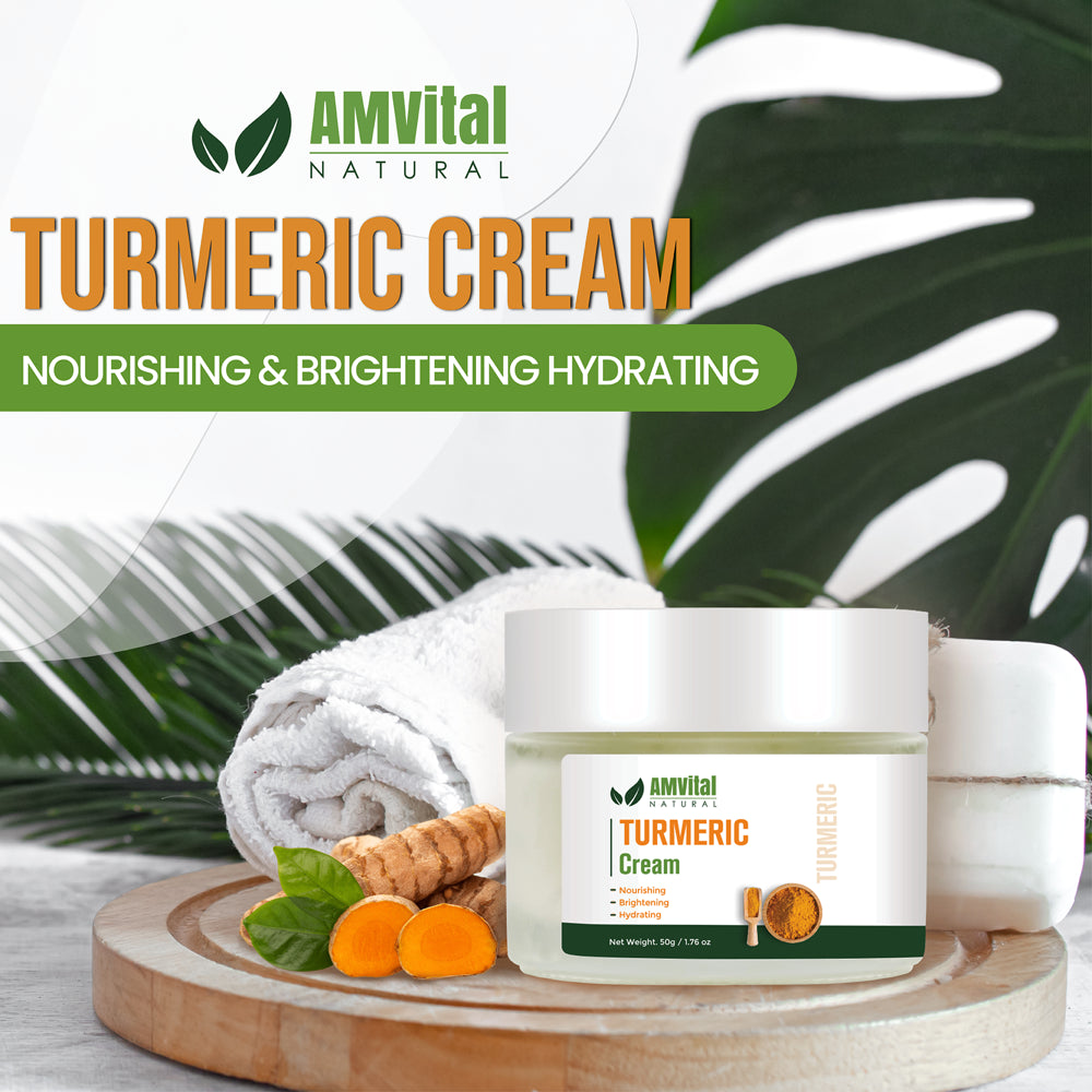 Turmeric Cream for Glow - Natural Turmeric Moisturizer - Brightening, Soothing, and Hydrating for All Skin
