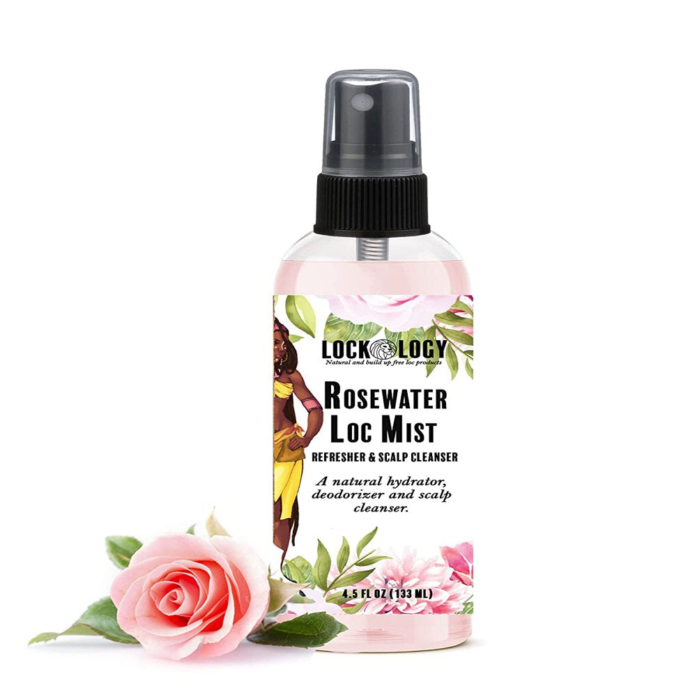 Rosewater for Hair; Rose Water Hair Spray for Locs and Natural Hair by